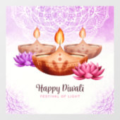 Diwali Window Clying Fensteraufkleber (Blatt)