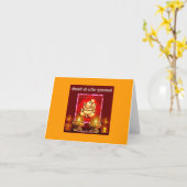 Diwali wünscht Karte (Gelbe Blume)