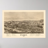 Dixfield, ME Panoramic Map - 1896 Poster (Vorne)