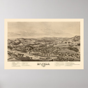 Dixfield, ME Panoramic Map - 1896 Poster