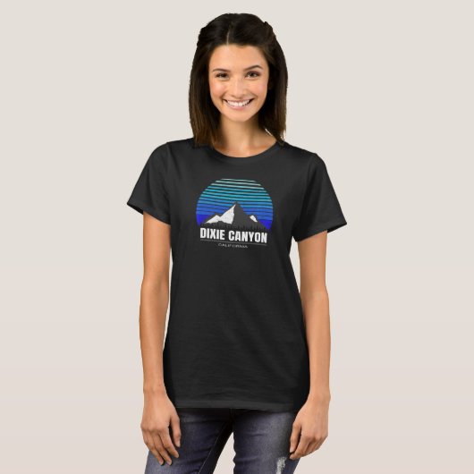 Dixie Canyon Los Angeles Hollywood California Blue T-Shirt (Vorne ganz)