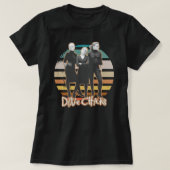 Dixie-Chicks auf Retro-Sunset T-Shirt (Design vorne)