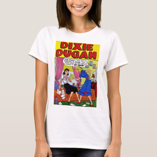 Dixie Dugan Boyfriend Vintag Comic T - Shirt (Vorderseite)