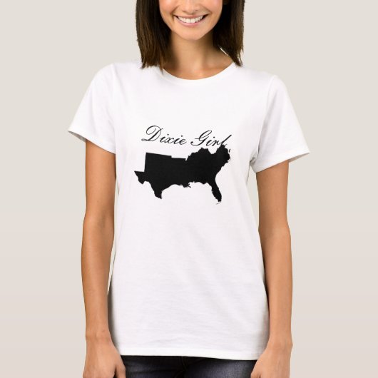Dixie-Girl-Logo-Shirt T-Shirt (Vorderseite)