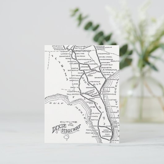 Dixie Highway D1 Postkarte (Stehend Vorderseite)