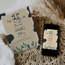 DIXIE Kuh Einladung zum ersten Geburtstag