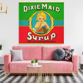 Dixie Maid Sirup LabelKairo, GA Leinwanddruck (Insitu (Wohnzimmer))