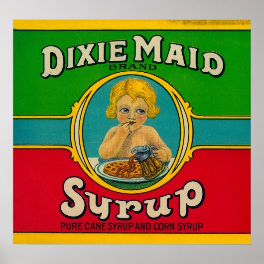 Dixie Maid Sirup LabelKairo, GA Poster (Vorne)