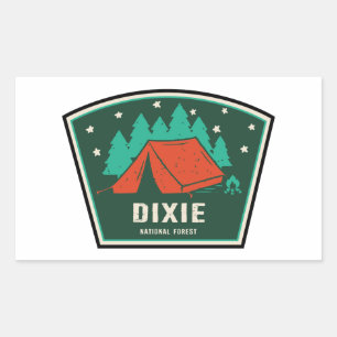 Dixie National Forest Camping Rechteckiger Aufkleber