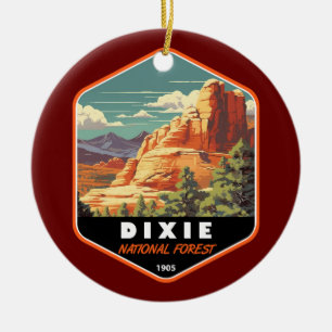 Dixie National Forest Utah Reise Kunst Vintage Keramik Ornament