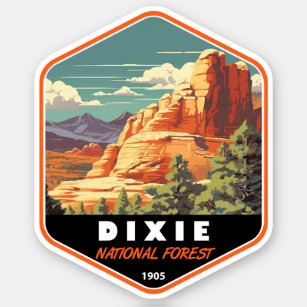 Dixie National Forest Utah Wandern Vintag Aufkleber