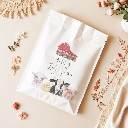 DIXIE Niedliches Land Red Barn Baby Tiere Geschenktütchen