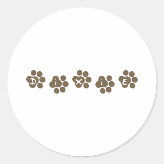 Dixie Runder Aufkleber (Vorderseite)