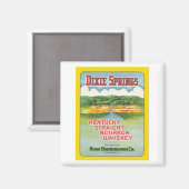 Dixie Springs Bourbon Magnet (Vorderseite/Rückseite)