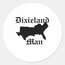Dixieland Man Aufkleber