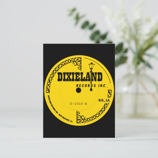 Dixieland-Platten Postkarte (Stehend Vorderseite)