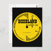 Dixieland-Platten Postkarte (Vorne/Hinten)