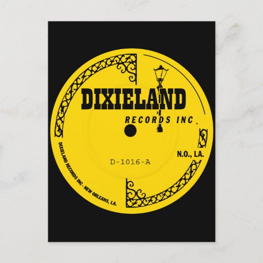 Dixieland-Platten Postkarte (Vorderseite)