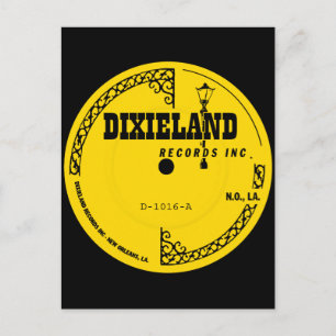 Dixieland Records Label Postkarte