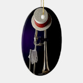 Dixieland Trombone-Verzierung Keramik Ornament (Rechts)