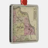 Dixon County, Nebraska Silbernes Ornament (Rechts)