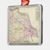Dixon County, Nebraska Silbernes Ornament (Links)