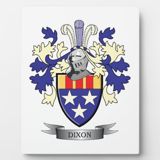 Dixon-Familienwappen-Wappen Fotoplatte (Vorderseite)