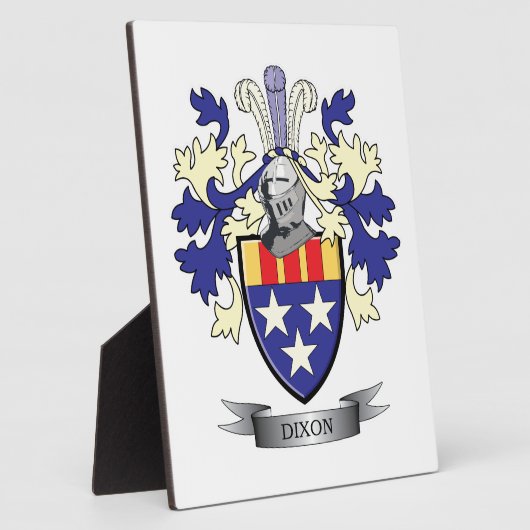 Dixon-Familienwappen-Wappen Fotoplatte (Seite)