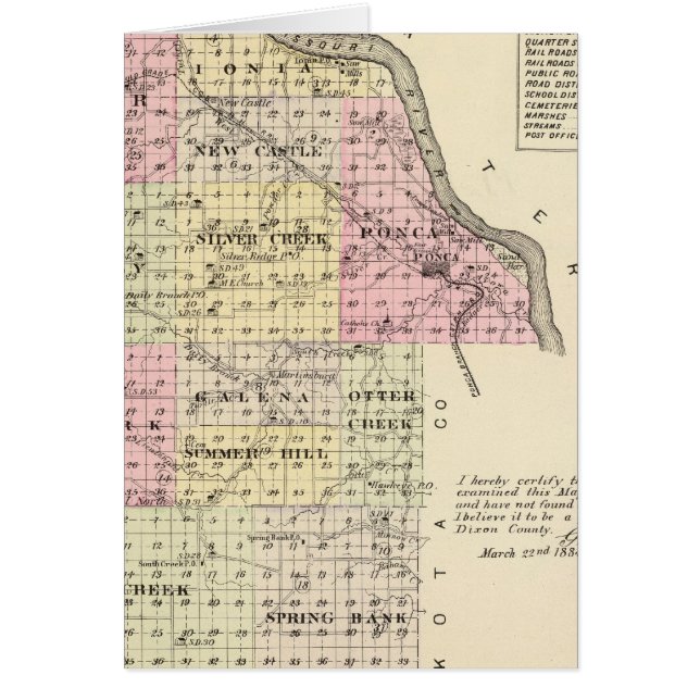 Dixon Landkreis, Nebraska (Vorne)