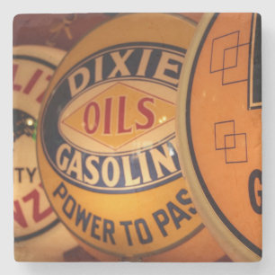Dixon, New Mexico, Vereinigte Staaten. Vintage Steinuntersetzer