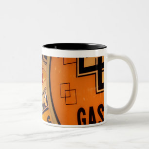 Dixon, New Mexico, Vereinigte Staaten. Vintage Zweifarbige Tasse