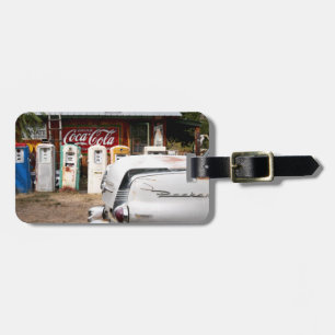 Dixon, New Mexiko, Vereinigte Staaten. Vintages Gepäckanhänger