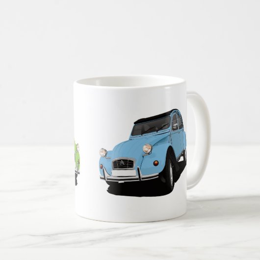 DIY 2CV (deux chevaux) - Kaffeetasse (VorderseiteRechts)