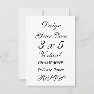 DIY 3 x 5  CHAMPAGNER Zartes Papier