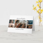 DIY 5 Foto Jahrestag Hochzeit Collage Skript Karte (Gelbe Blume)