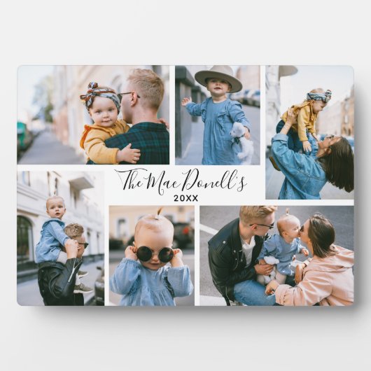 DIY 6 Foto Plaque Fotoplatte (Vorderseite)