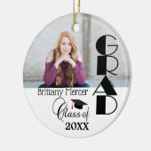 DIY Absolvent-Foto-Erinnerungen Keramik Ornament (Links)