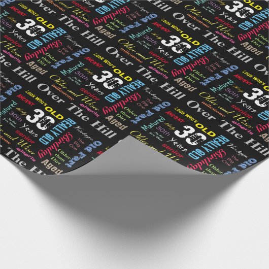 DIY Age | 30. Happy Birthday #2 | Meilenstein Geschenkpapier (Ecke)