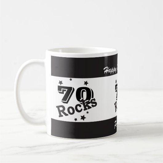DIY Age and Name Birthday Rocks Kaffeetasse (Links)