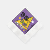 (DIY Age) Lila Party Tier Geburtstag Serviette (Ecke)