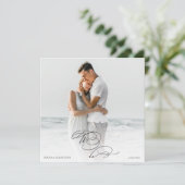 *~* DIY AR6 UAWG QR Hochzeit für ein FOTO Einladung (Stehend Vorderseite)