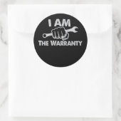 DIY Auto Mechanism I is the Warranty Runder Aufkleber (Tasche)