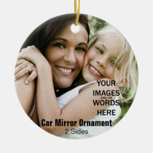 DIY - Auto Spiegel Ornament (2 Seiten)