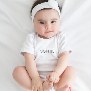 DIY Baby Bodysuit Benutzerdefinierter Text, Name Strampler
