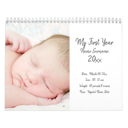 DIY-Baby-Foto im ersten Jahr Kalender (Titelbild)