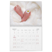 DIY-Baby-Foto im ersten Jahr Kalender (Mär 2026)