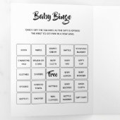 DIY Baby Games Bingo, Rührei, Zeitkapsel Dreifach Gefaltete Einladung (Innen Erste Seite)