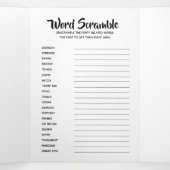 DIY Baby Games Bingo, Rührei, Zeitkapsel Dreifach Gefaltete Einladung (Innenseite Mitte)