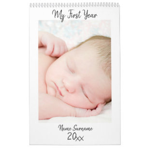 DIY Baby Neugeborenes erstes Foto für Paare Kalender