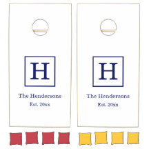 DIY Backframe Name Monogram SV Navy White